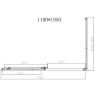 Душевой уголок Vincea Slim-N 110x90 VSR-4SN9011CGB