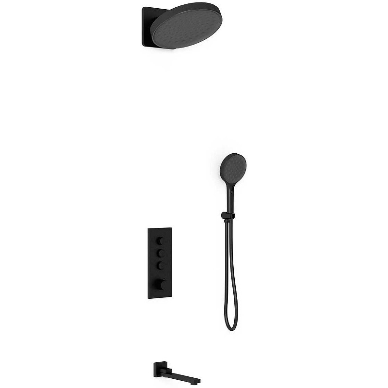Душевая система Vincea Inspire VSFW-433TI3MB с термостатом