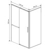 Душевой уголок Vincea Slim Soft 130x90 VSR-1SS9013CL