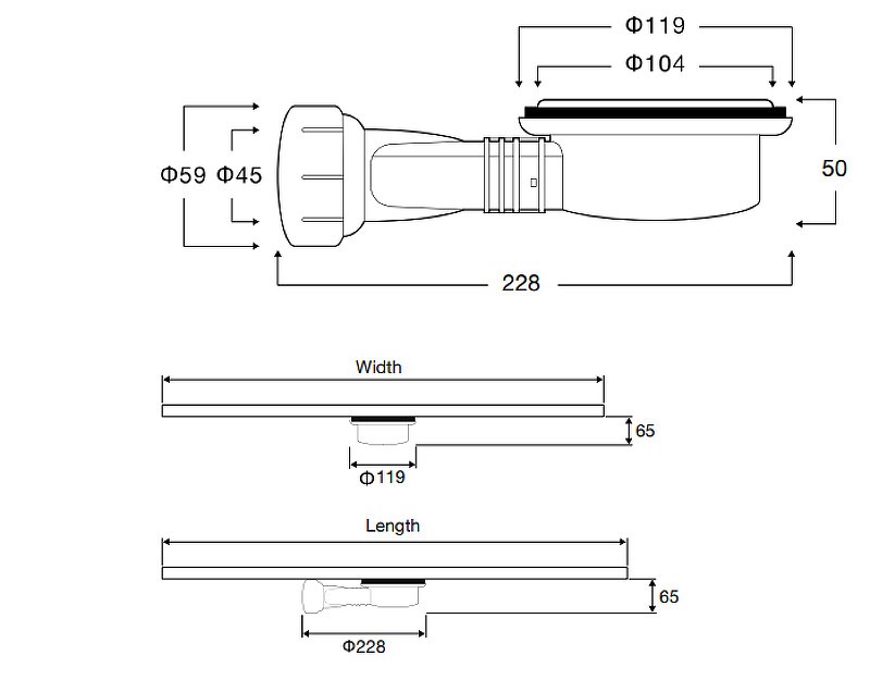 сифон Vincea Vsph-D132