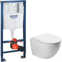 Комплект унитаза Vincea Globo VT1-14S с инсталляцией Grohe Rapid SL 38772001