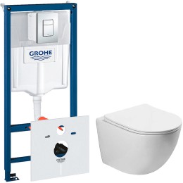 Комплект унитаза Vincea Globo VT1-14S с инсталляцией Grohe Rapid SL 38775001
