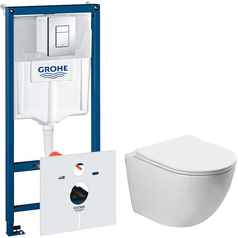 Комплект унитаза Vincea Globo VT1-14S с инсталляцией Grohe Rapid SL 38775001