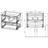 Тумба под раковину Vincea Mia Slim 90 VMC-2MC900S1RW подвесная
