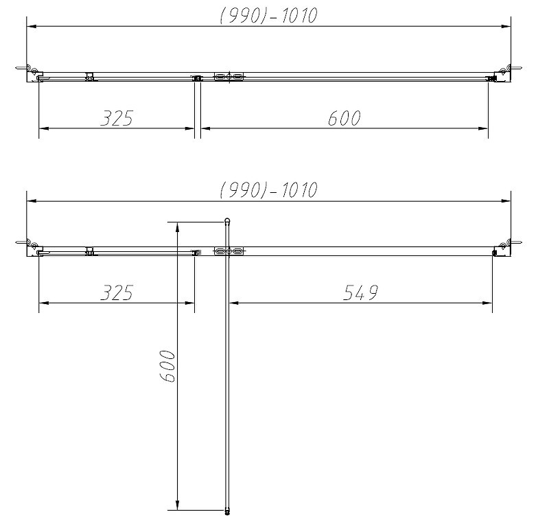 Душевой уголок Vincea Slim-N 100x90 VSR-4SNP9010CLB