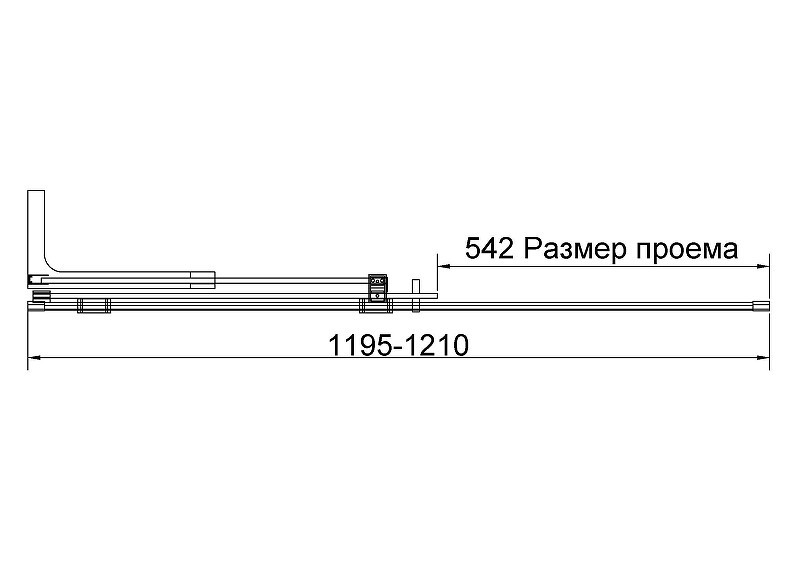 Душевая перегородка Vincea Волк-Ин (Walk-In) 120 L VSW-4WSL120CL-L