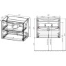 Тумба под раковину Vincea Mia Slim 90 VMC-2MC900S1VO подвесная