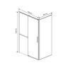 Душевой уголок Vincea Slim Soft 140x80 VSR-1SS8014CL
