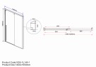 Душевая дверь Vincea Lugano 140 VDS-1L140CLB-1
