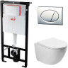 Комплект унитаза Vincea Globo VT1-14S с инсталляцией Alcaplast Sadromodul AM101/1120-3:1 RU M71-0001