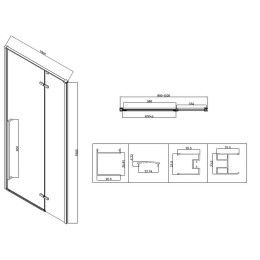 Душевой уголок Vincea Slim-N 100x100 VSR-5SN1010CLGM