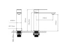 Смеситель для раковины Vincea Линеа (Linea) VBF-4LN1BG