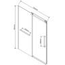 Душевая дверь Vincea Como Soft 130 VDS-1CS130CLGM