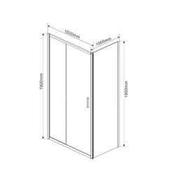Душевой уголок Vincea Garda 150х100 VSR-1G1015CL