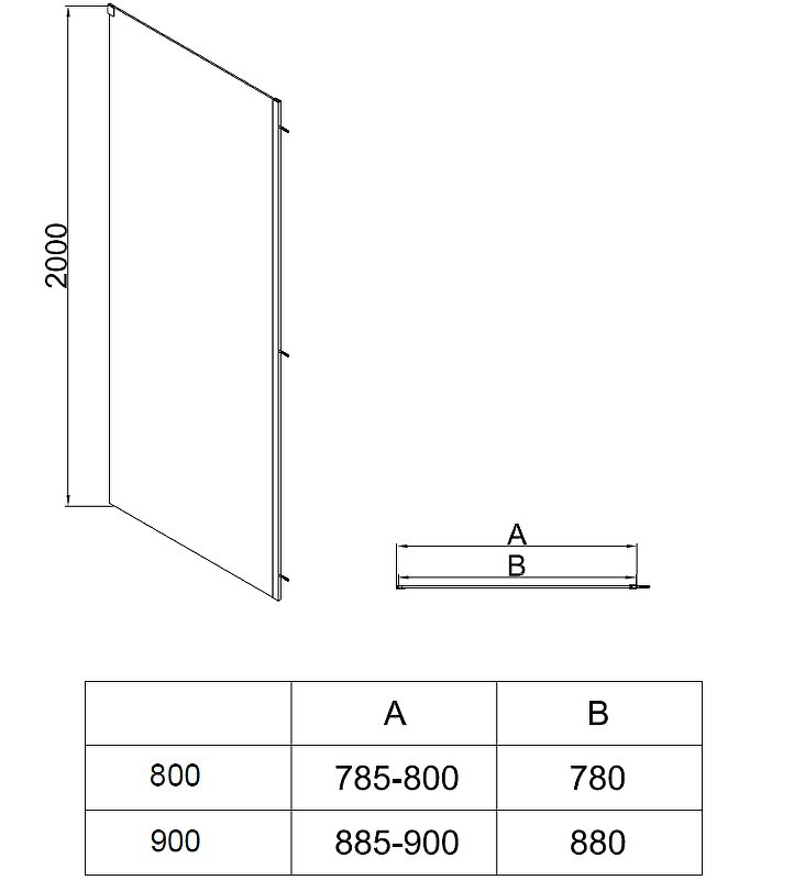 Душевой уголок Vincea Soft 2 110x80 VSR-3SO28011CLB