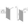 Душевая перегородка Vincea Walk-In 110 VSW-1HP110FLB