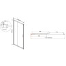 Душевая дверь Vincea Garda 115 VDS-1G115CLB
