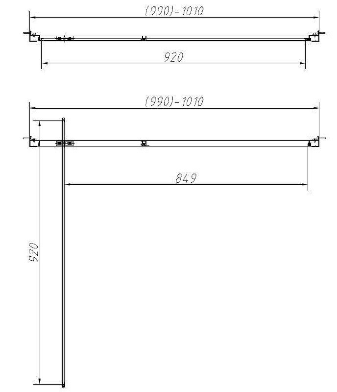 Душевая дверь Vincea Alpha 100 VDP-3AL100CLG