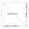 Душевой уголок Vincea Slim-N 90x90 VSS-4SN900CLG