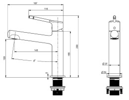 Смеситель для раковины Vincea Феерие (Feerie) VBF-5FE1GM