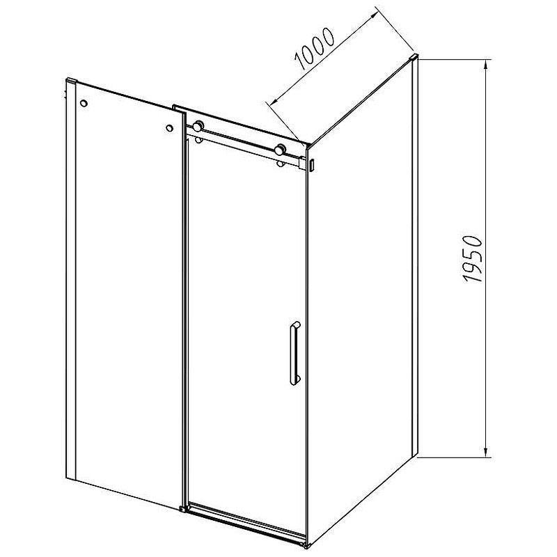 Душевой уголок Vincea Como-N 130x100 VSR-4CN1013CL