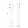 Электрический полотенцесушитель Vincea 25х130 VTD-1D2GE