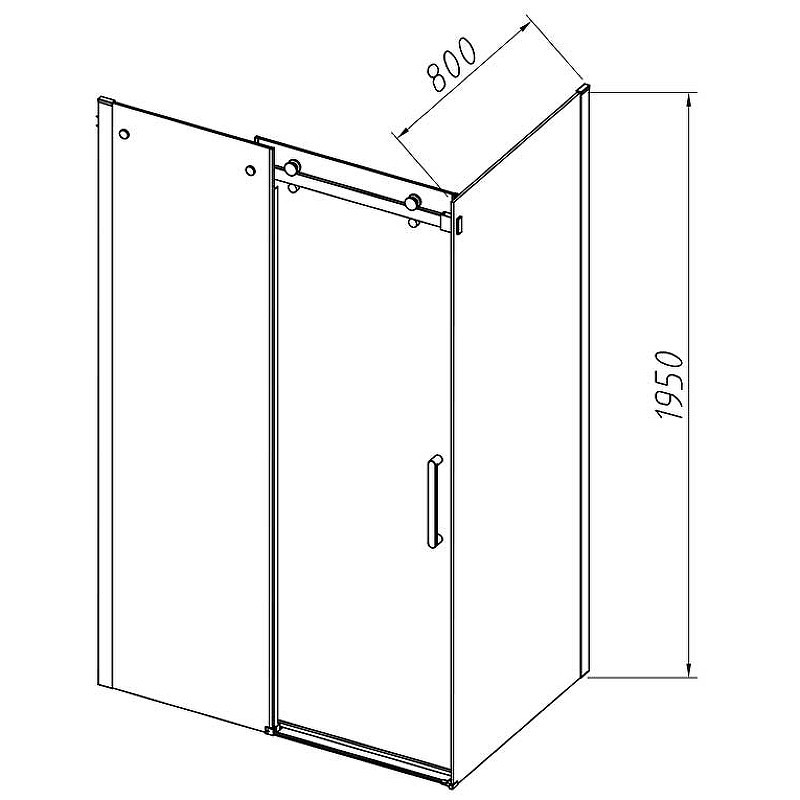 Душевой уголок Vincea Como-N 130x80 VSR-4CN8013CL