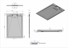 Душевой поддон из искусственного камня Vincea 120x80 VST-4SRL8012G