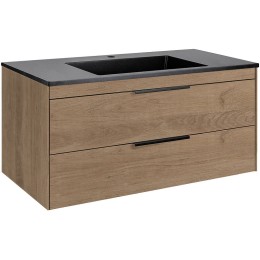 Тумба под раковину Vincea Chiara 2D 100 VMC-2C2100NO подвесная
