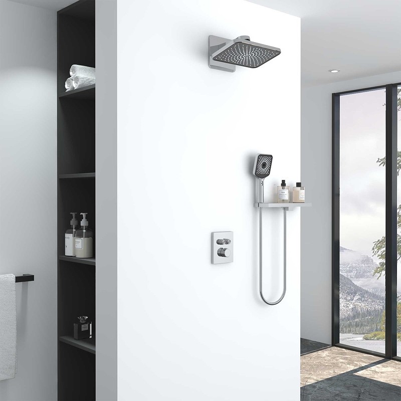 Душевая система Vincea Inspire VSFW-3I21MT4RCH с термостатом
