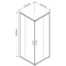 Душевой уголок Vincea Garda 120x100 VSS-1G1012CLG