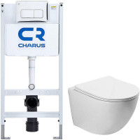 Комплект унитаза Vincea Globo VT1-14S с инсталляцией Charus City CR.200.21.01