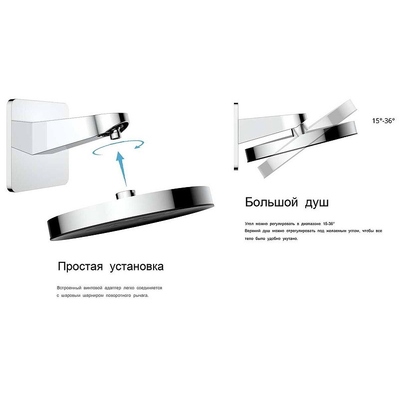 Душевая система Vincea Inspire VSFW-3I22MT3RCH с термостатом