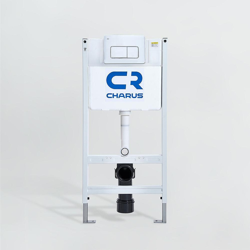 Комплект унитаза Vincea Evo Rimless VT1-34S с инсталляцией Charus City CR.200.21.01