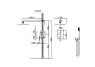 Душевая система Vincea Линеа (Linea) VSFW-4LN0GM