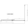 Душевой уголок Vincea Dice 120x90 VSR-4D9012CLGM