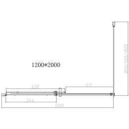 Душевой уголок Vincea Dice 120x90 VSR-4D9012CLGM