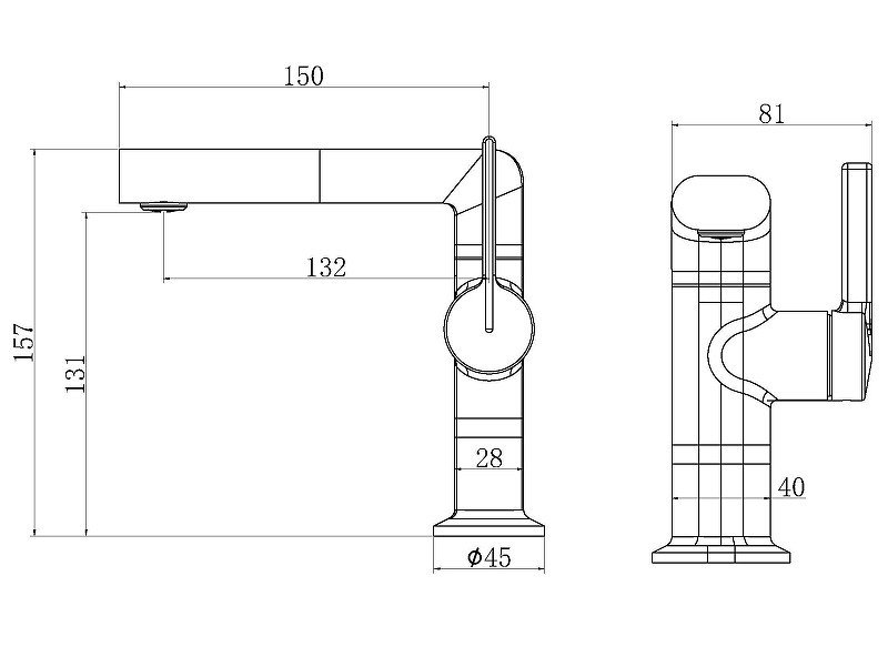 Смеситель для раковины Vincea ТГ (TG) VBF-5TG1CH