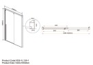 Душевая дверь Vincea Lugano 130 VDS-1L130CL-1