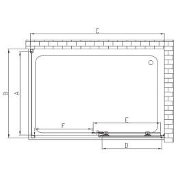 Душевой уголок Vincea Soft 120x80 VSR-3SO8012CLGM
