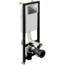 Комплект унитаза Vincea Evo Rimless VT1-34S с инсталляцией Cersanit Black 35 S-IN-BLACK-Cg-w