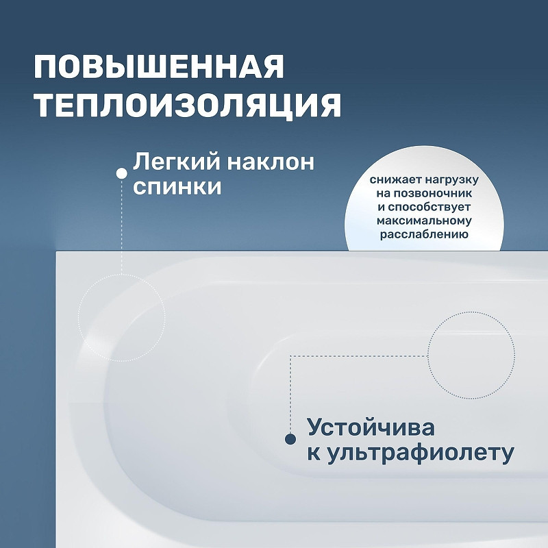 Акриловая ванна Vincea 170х70 VBT-2B170-LG