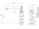 Смеситель для раковины Vincea ТГ (TG) VBF-5TG1GM
