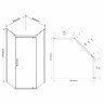 Душевой уголок Vincea Stresa 90x90 VSP-1S900CLGM