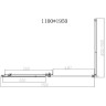 Душевой уголок Vincea Slim-N 110x90 VSR-4SN9011CLG