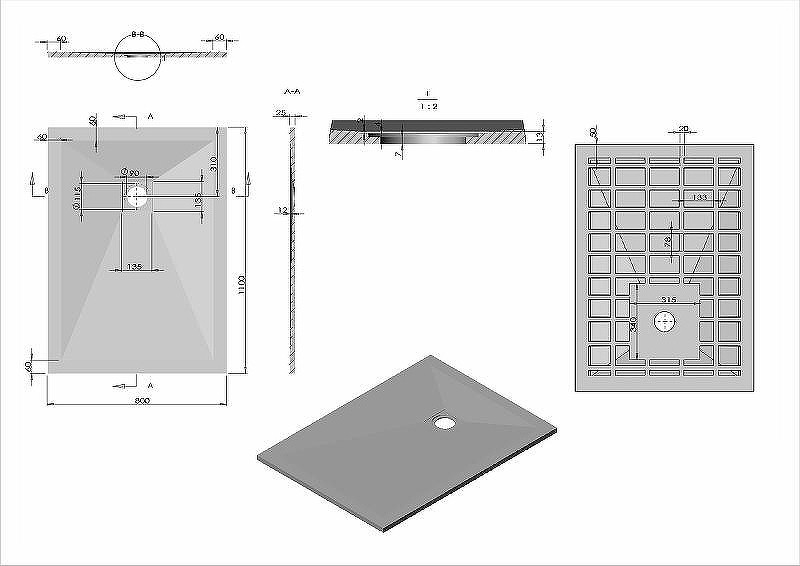 Душевой поддон из искусственного камня Vincea 110x80 VST-4SR8011W