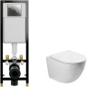Комплект унитаза Vincea Globo VT1-14S с инсталляцией Cersanit Black 35 S-IN-BLACK-Cg-w