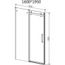 Душевая дверь Vincea Como-N 160 VDS-4CN160CLB