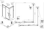 Душевой уголок Vincea Ultima 100х100 VSR-7UL1010CLGM