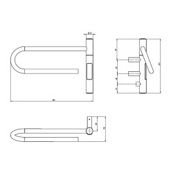 Электрический полотенцесушитель Vincea 39х25 VTD-1P1BE